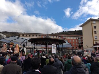 Igor Diaz Camarari omenaldia San Inazioko Levante Plazan.