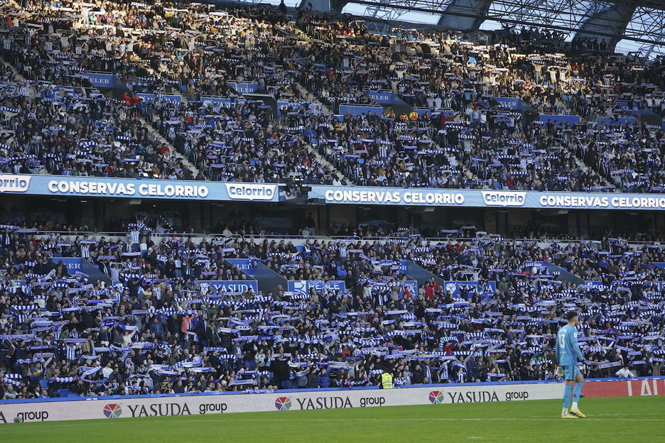 Anoeta barruko beste irudi orokor bat Realaren eta Betisen arteko partidan zehar..
