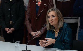 Cristina Ibarrola, en su comparecencia tras conocer la presentación de la moción de censura.