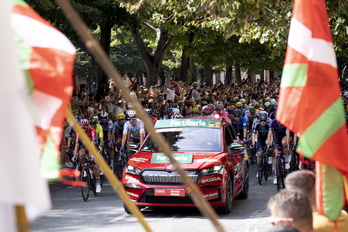 Iruñea acogió esta temporada la salida de una etapa de La Vuelta, en la quinta etapa. 