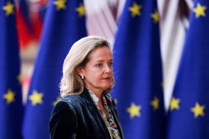 Nadia Calviño, vicepresidenta y ministra de Economía del Estado español, que ostenta ahora del Consejo.