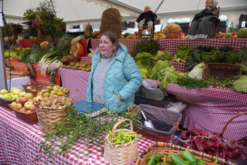Barazki postu bat Donostiako Konstituzio plazan.