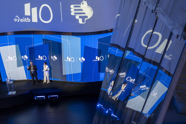 EITBren ekitaldi instituzionala 40. urteurrena ospatzeko, 2022an.