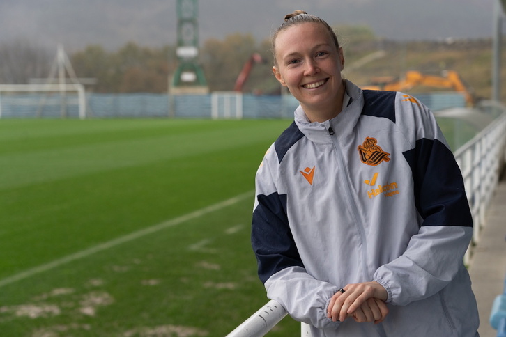 Sanni Franssi, en el campo Z7 de Zubieta.