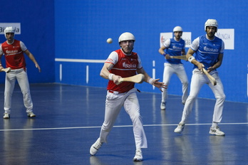 Gaubeka y Urrutia cayeron en la final de Urrezko Pala disputada en Mungia ante Fusto y Gordon.
