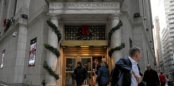 Imagen del edificio de la Bolsa de Nueva York hace unos días.