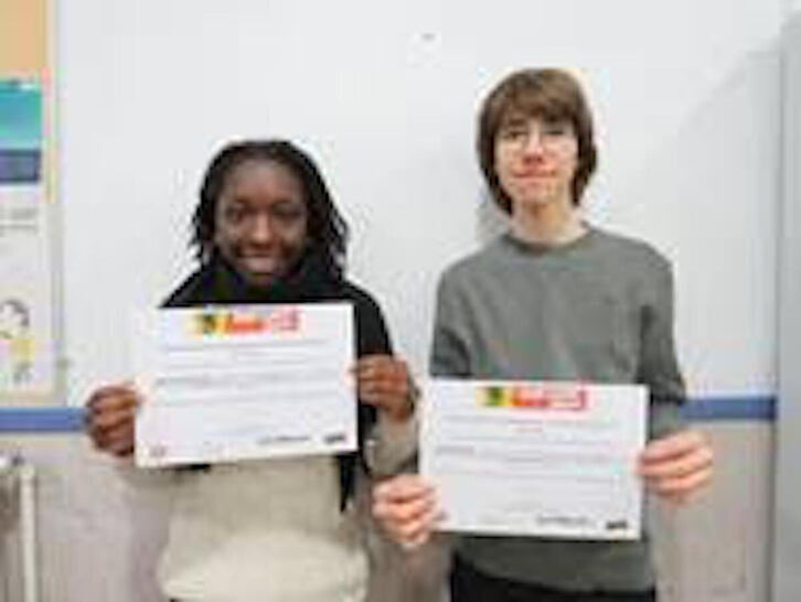 Aurtengo edizioko irabazleetako bat izan den Adeswa Ehimwonzee ordiziarra, irudian.