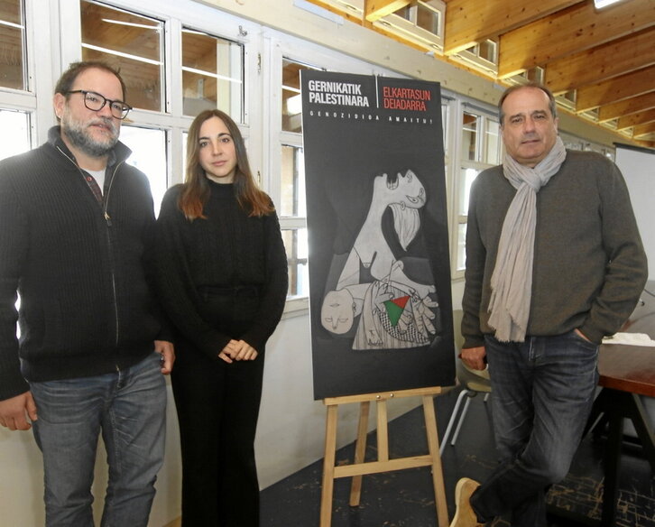 Rueda de prensa de la iniciativa Gernika Palestina y Mundubat.