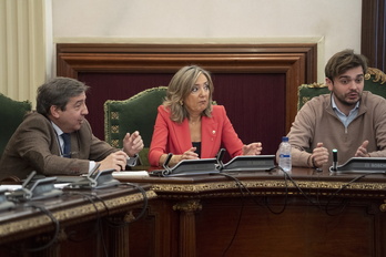 Cristina Ibarrola, durante el pleno en que se ha aprobado la moción de censura en su contra.