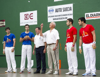 2014an, Miguel Gallastegi Donostiako afizionatuen pilota txapelketako semifinaletan.