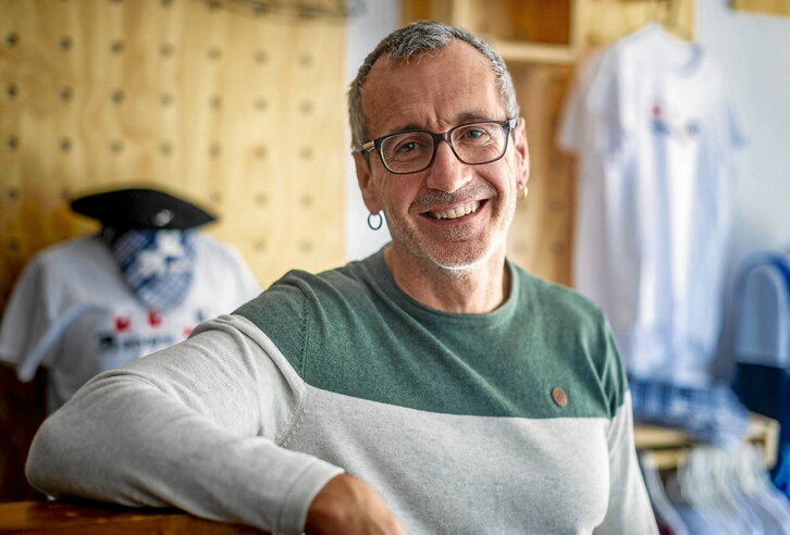 Gorka Garcia, elkarrizketarako ateratako argazkietan.