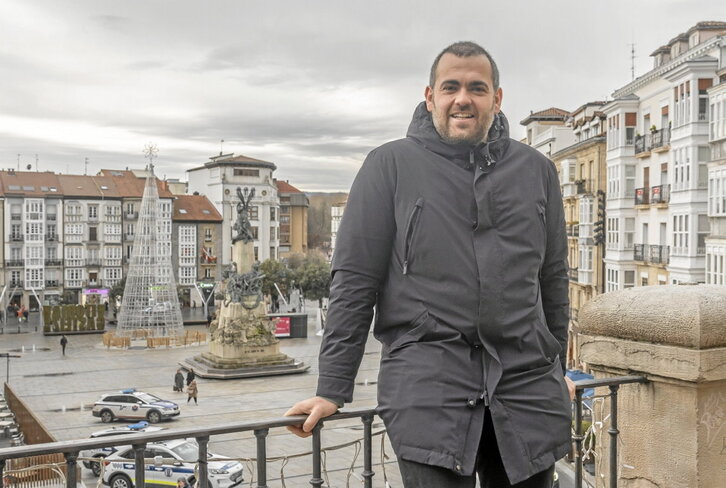 Iñaki Kerejazu, presentado como el nuevo Celedón para los próximos cinco años.