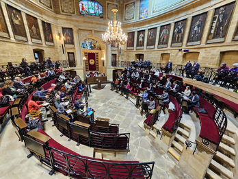 Pleno de las Juntas Generales de Bizkaia en el que se han aprobado los presupuestos.