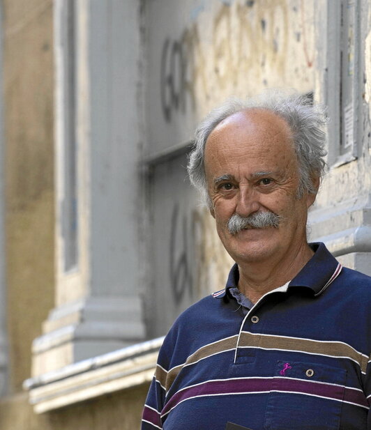 Juan Kruz Igerabide, en una presentación en Donostia.