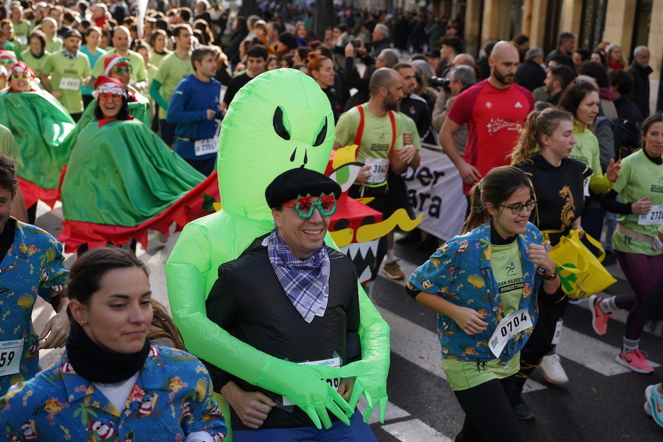 La San Silvestre siempre se ha caracterizado por el humor y el ambiente festivo.