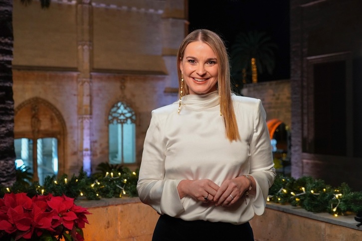 La presidenta del Govern, Marga Prohens (PP), en su discurso de fin de año.