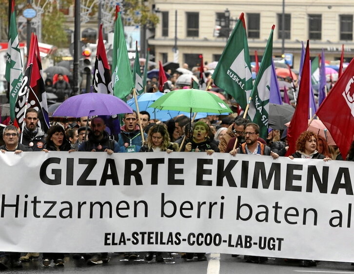 Una de las últimas movilizaciones sindicales en este sector.