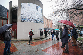Visita al futuro memorial organizada para los medios en 2021.