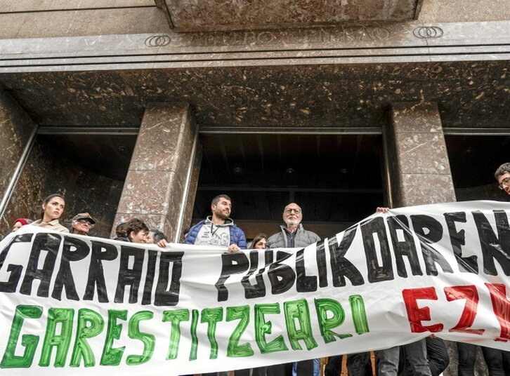 Elkarretaratzea Bilbon.