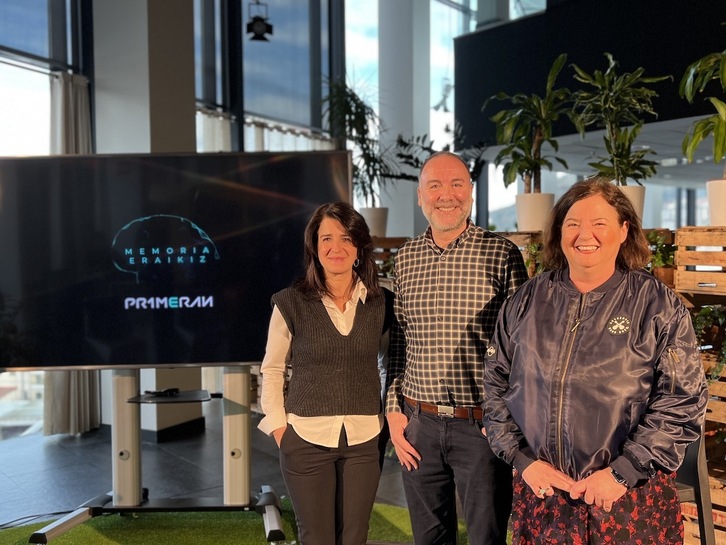 ‘Memoria Eraikiz’ proiektuaren aurkezpena, irudian.