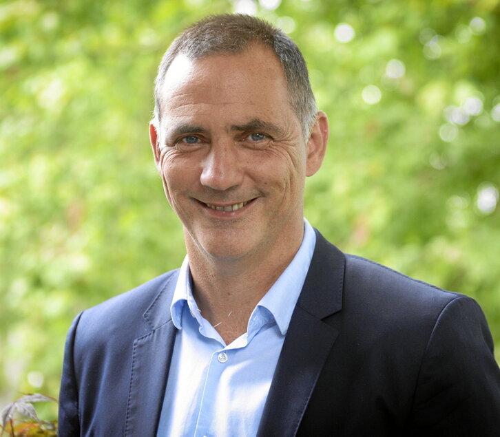 Gilles Simeoni, en una imagen tomada en una visita a Euskal Herria.