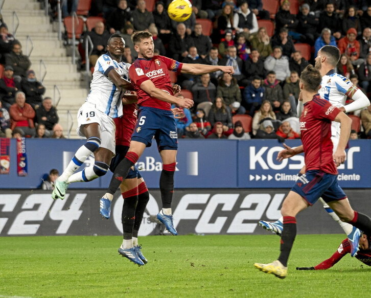 Osasuna y Real jugaron el pasado 2 de diciembre en El Sadar empatando a uno.