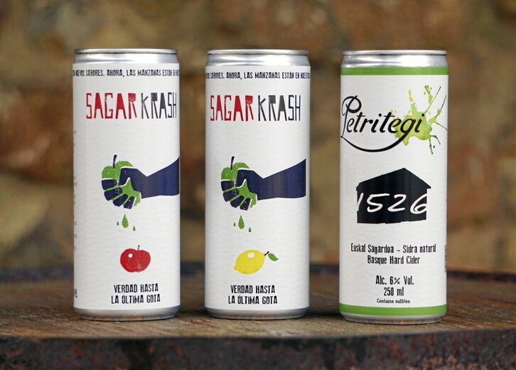 2024 denboraldirako berrikuntza nagusia latan ontziratutako sagardoak dira.