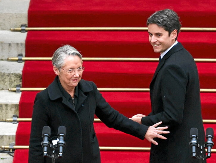 Borne anima a Attal a entrar en Matignon.