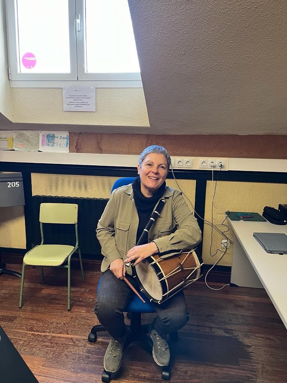 La txistulari Jasone Akizu Pérez, Zarambola 2024. (Bilboko Udala)