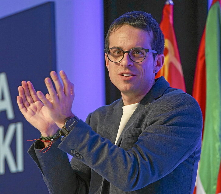 Pello Otxandiano, en su intervención de ayer.