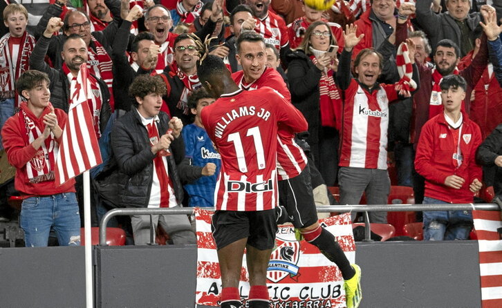 Las apariciones de Nico Williams y los goles de Berenguer fueron claves para desnivelar el derbi.