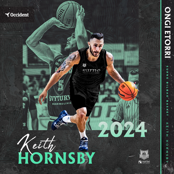 Keith Hornsby estará a las órdenes de Jaume Ponsarnau.