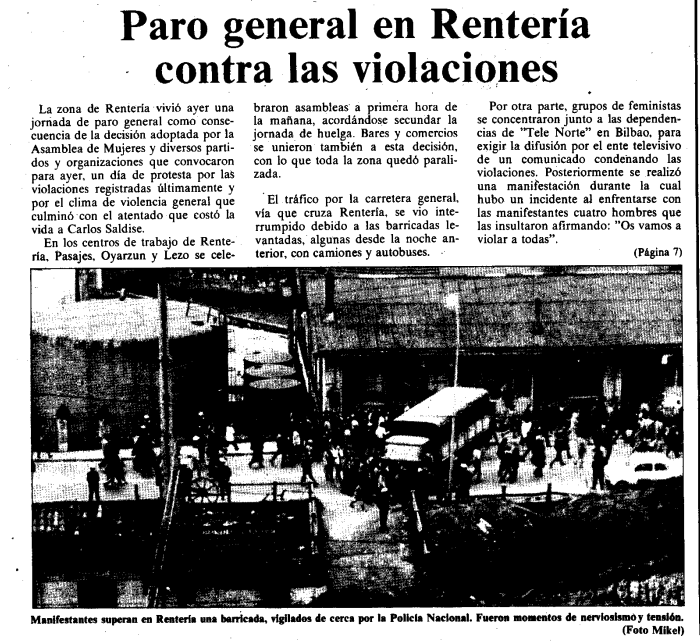 ‘Egineko’ azala 1980ko urtarrilaren 18an. ‘Egineko’ azala 1980ko urtarrilaren 18an.