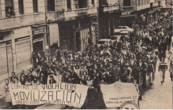 1980ko urtarrilaren 17an egin zen greba orokorreko mobilizazioa, Errenterian.