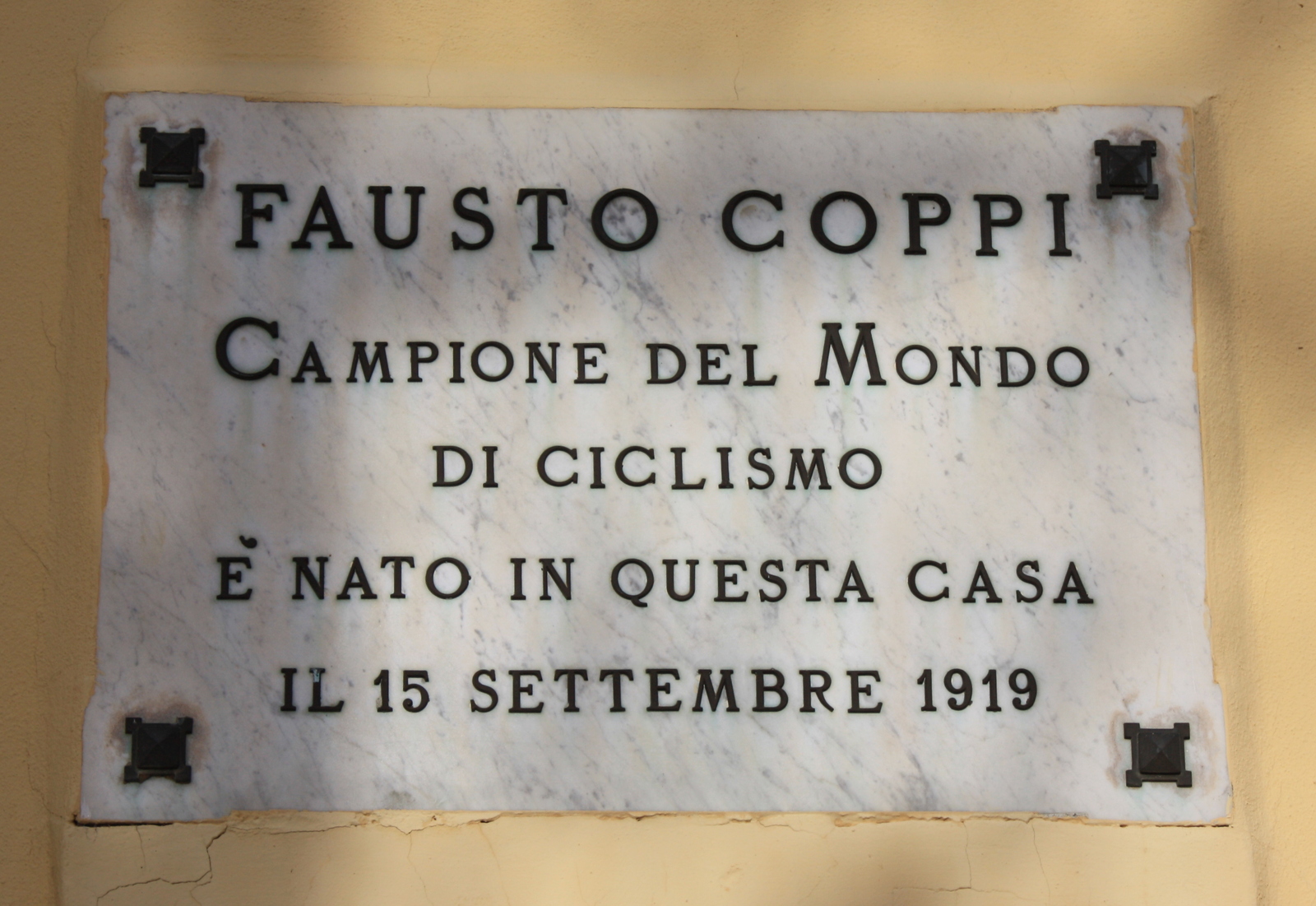 Coppi jaio zen etxea. (Wikimedia Commons)