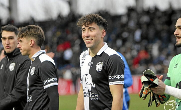 Jon Rojo, uno de los jugadores vascos del equipo salmantino.