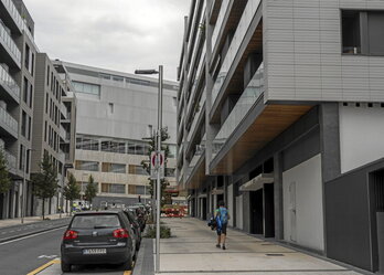 Viviendas en la zona de Aldapeta, en Donostia.