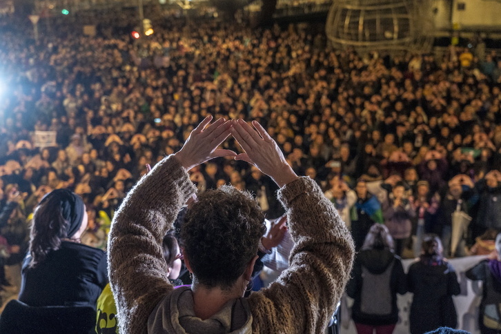 Movilización contra la violencia machista el 25 de noviembre de 2022 en Bilbo.