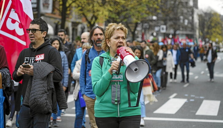 Kristau Eskolako eta IZEAko ikastetxeen greba, abenduaren 11n, Bilbon.