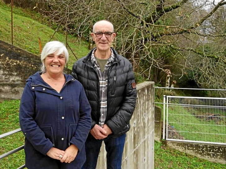 Agurne Barruso eta Jose Luis Sukia, elkarrekin.