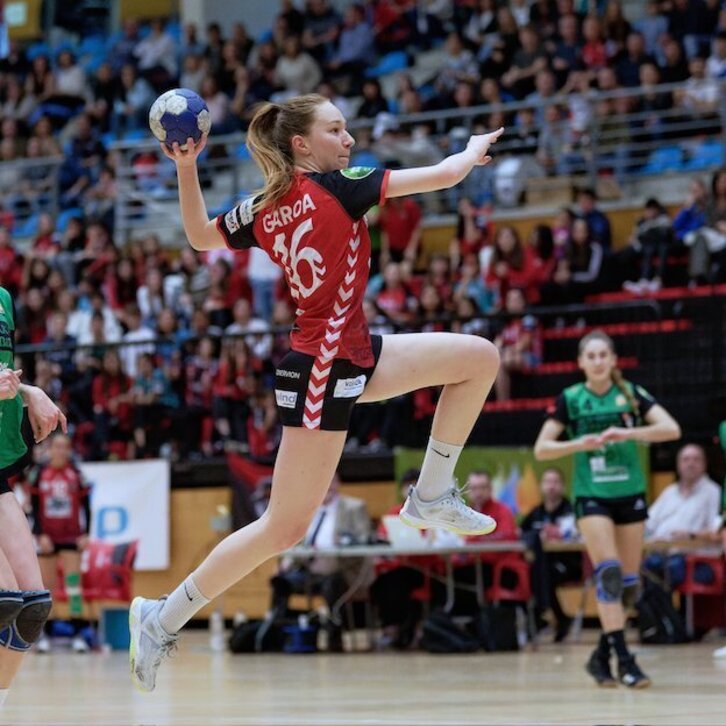 La extremo junior Garoa Sarrionandia ha sido una de las principales artilleras de Zuazo.