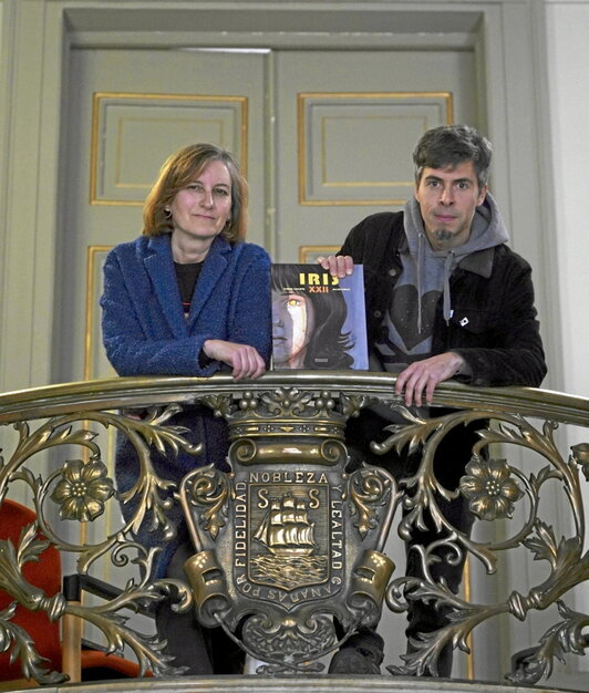 Ugarte eta Ribas, liburuaren aurkezpenean.