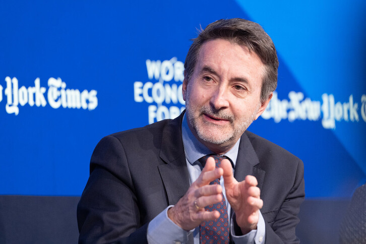 Josu Jon Imaz intervino este jueves en el Foro de Davos.