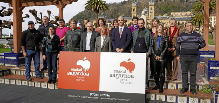 Donostian aurkeztu zuten Euskal Sagardoa jatorri-deitura berria.