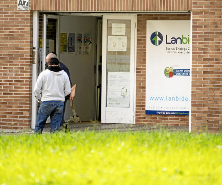 Oficina de Lanbide en Donostia.