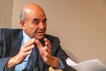 Raji Sourani, durante la entrevista concendida a NAIZ.