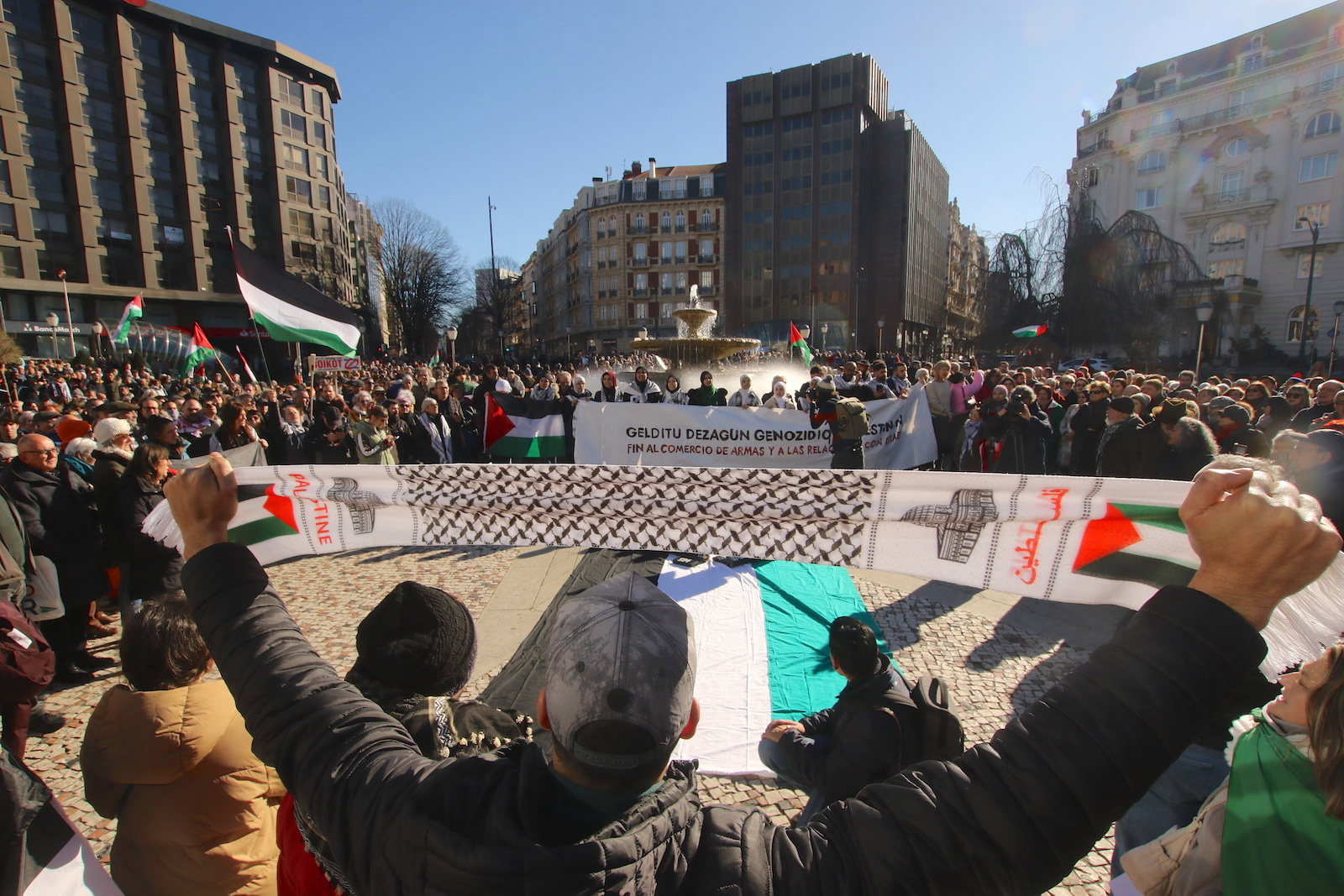 Concentración celebrada en Bilbo. (Oskar MATXIN/FOKU) Concentración celebrada en Bilbo. (Oskar MATXIN/FOKU)