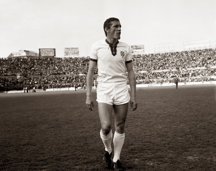 Riva, en un partido con el Cagliari en la temporada gloriosa de 1970.