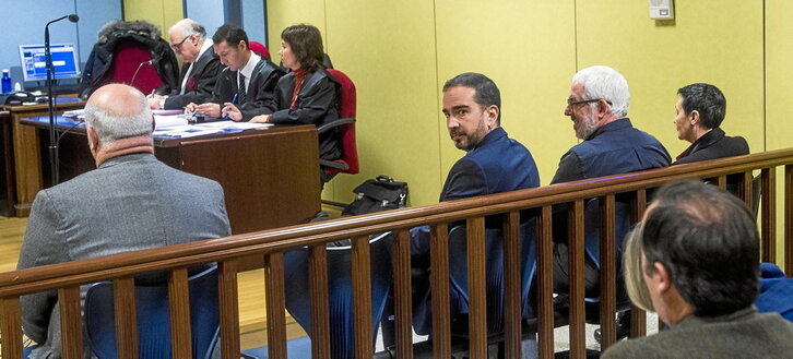 «Ugarteko», Iñaki Soto, Iñaki Iriondo eta Jone Goirizelaia, 2018ko urtarrilaren 24an, Bilboko epaitegian.