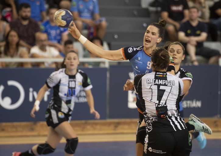 Emma Boada, Malagaren aurkako norgehiagokan, iazko denboraldian.